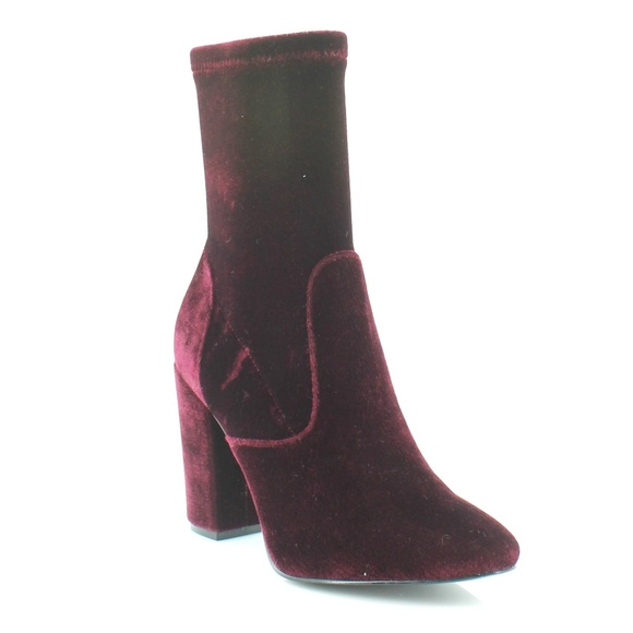 Ivanka Trump Lynna Purple Fabric Mid Calf Boots - Picture 1 of 4